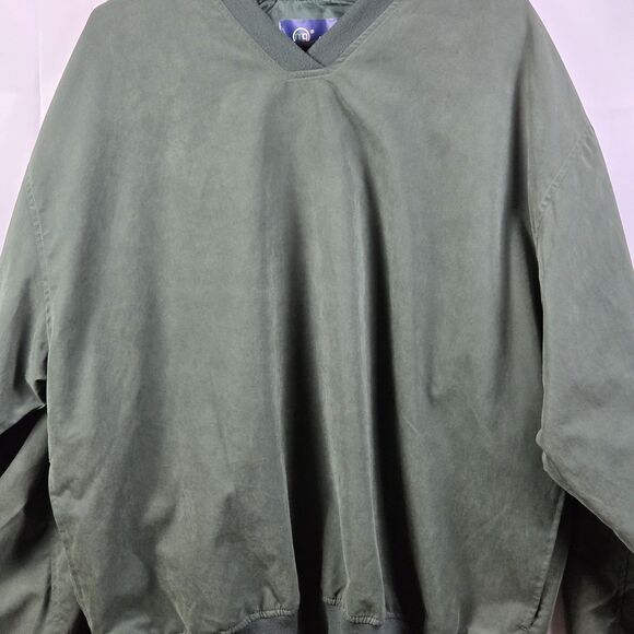 Mg Gold Men's Large Green V-Neck Long Seeve Pullover - Picture 2 of 6